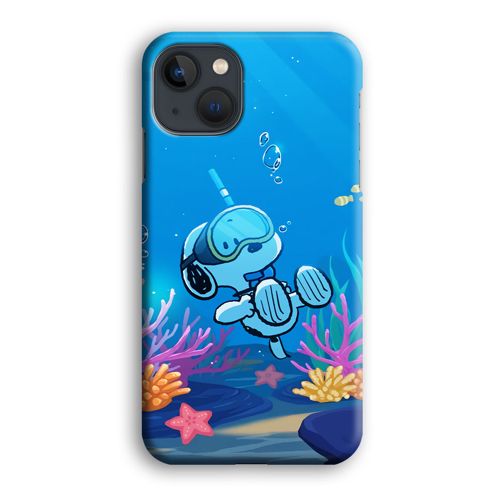 Snoopy Enjoy Diving iPhone 13 Case