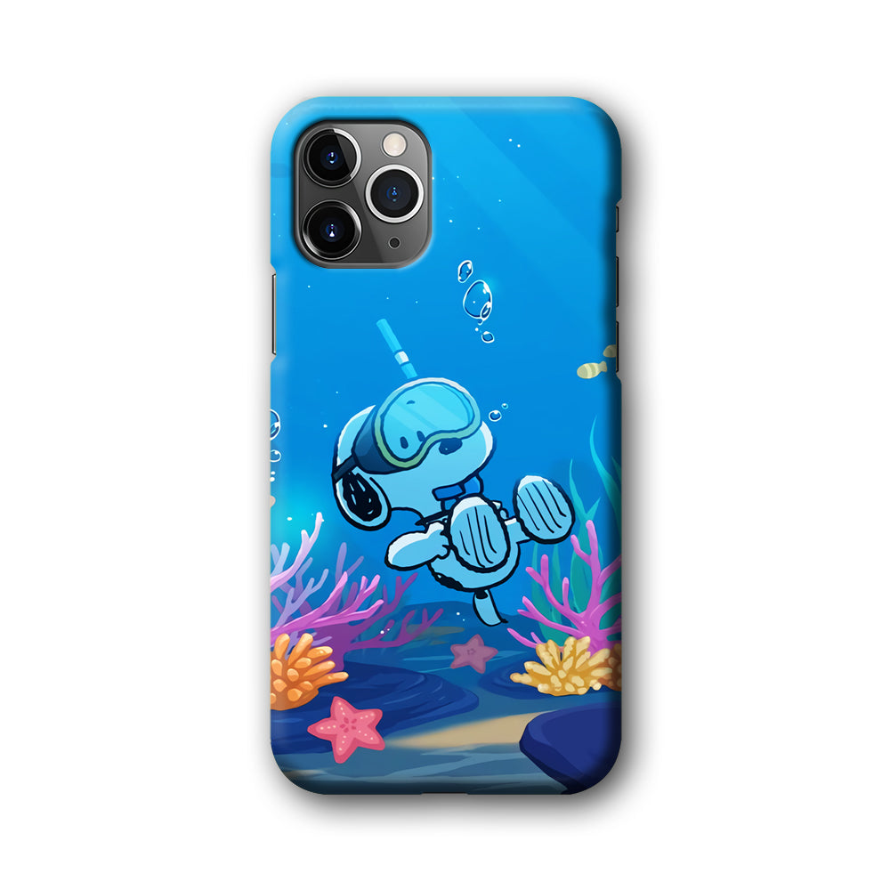 Snoopy Enjoy Diving iPhone 11 Pro Max Case