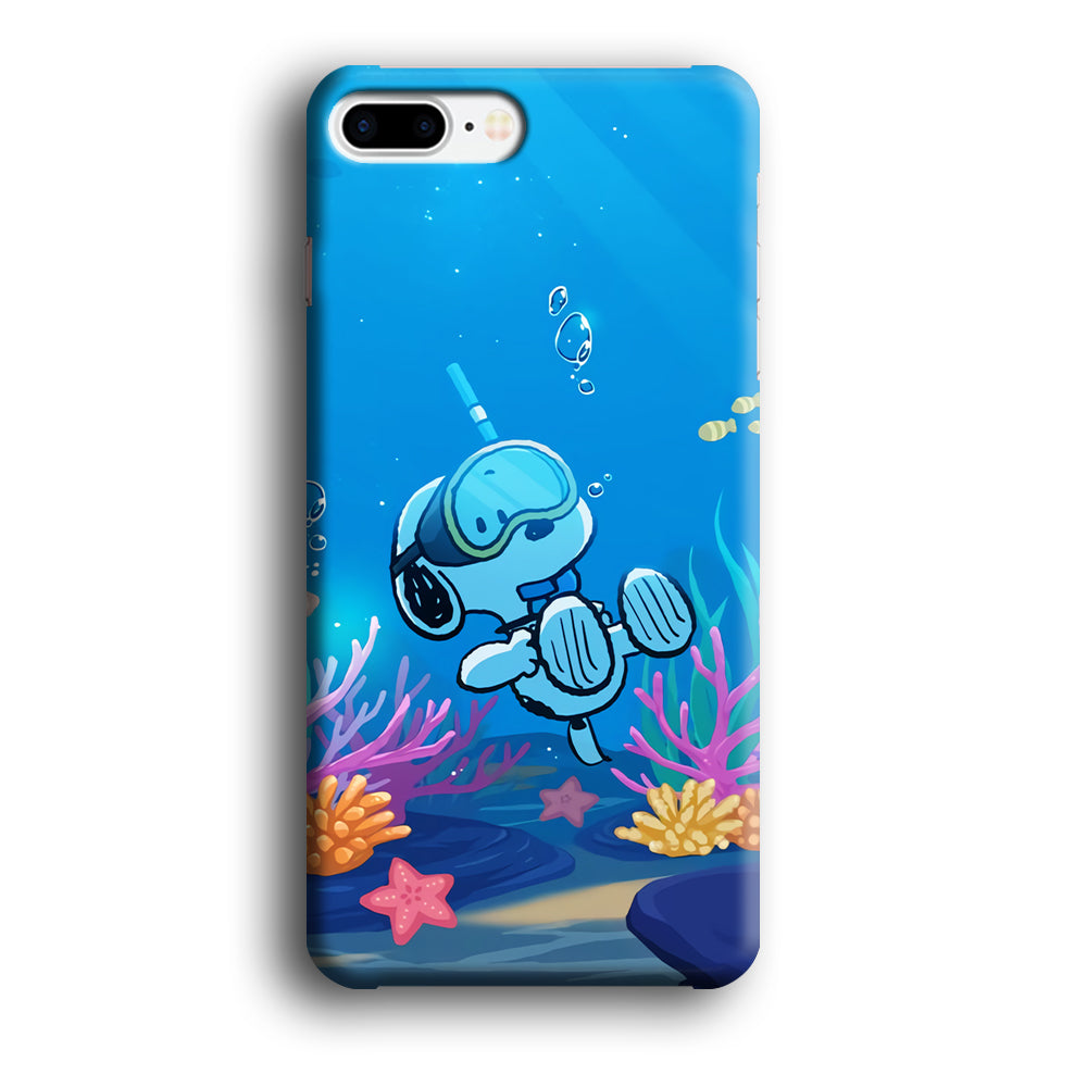 Snoopy Enjoy Diving iPhone 8 Plus Case