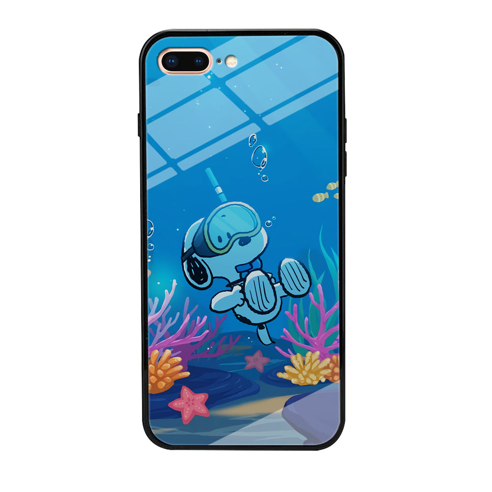 Snoopy Enjoy Diving iPhone 8 Plus Case