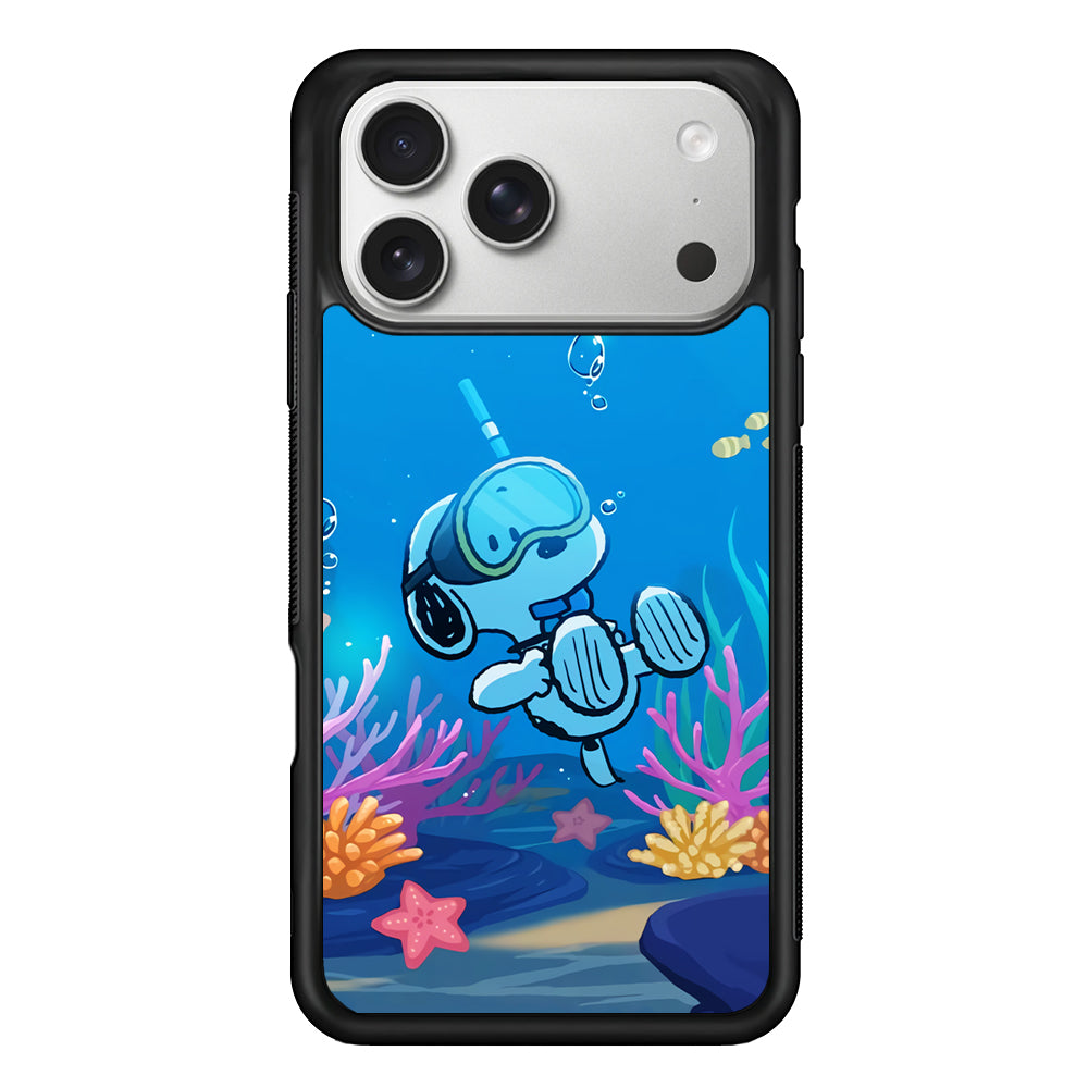 Snoopy Enjoy Diving iPhone 17 Pro Max Case