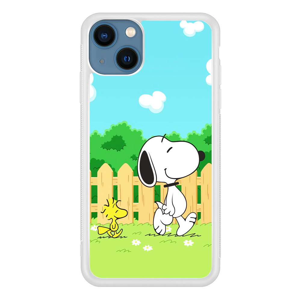 Snoopy Morning Walk iPhone 13 Case