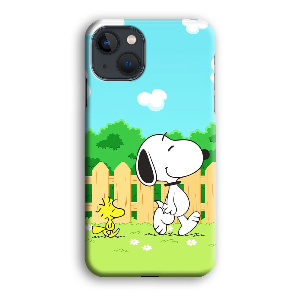 Snoopy Morning Walk iPhone 13 Case