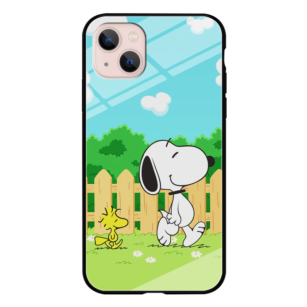 Snoopy Morning Walk iPhone 13 Case