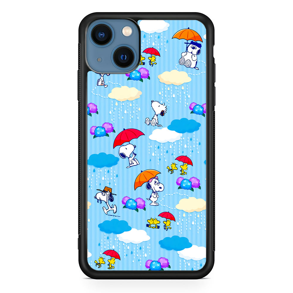 Snoopy Rainy Moment Aesthetic iPhone 13 Case