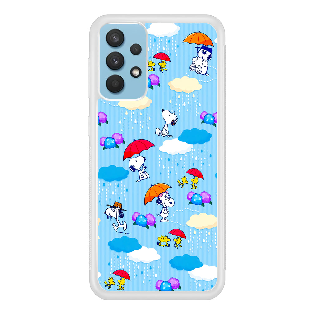 Snoopy Rainy Moment Aesthetic Samsung Galaxy A32 Case