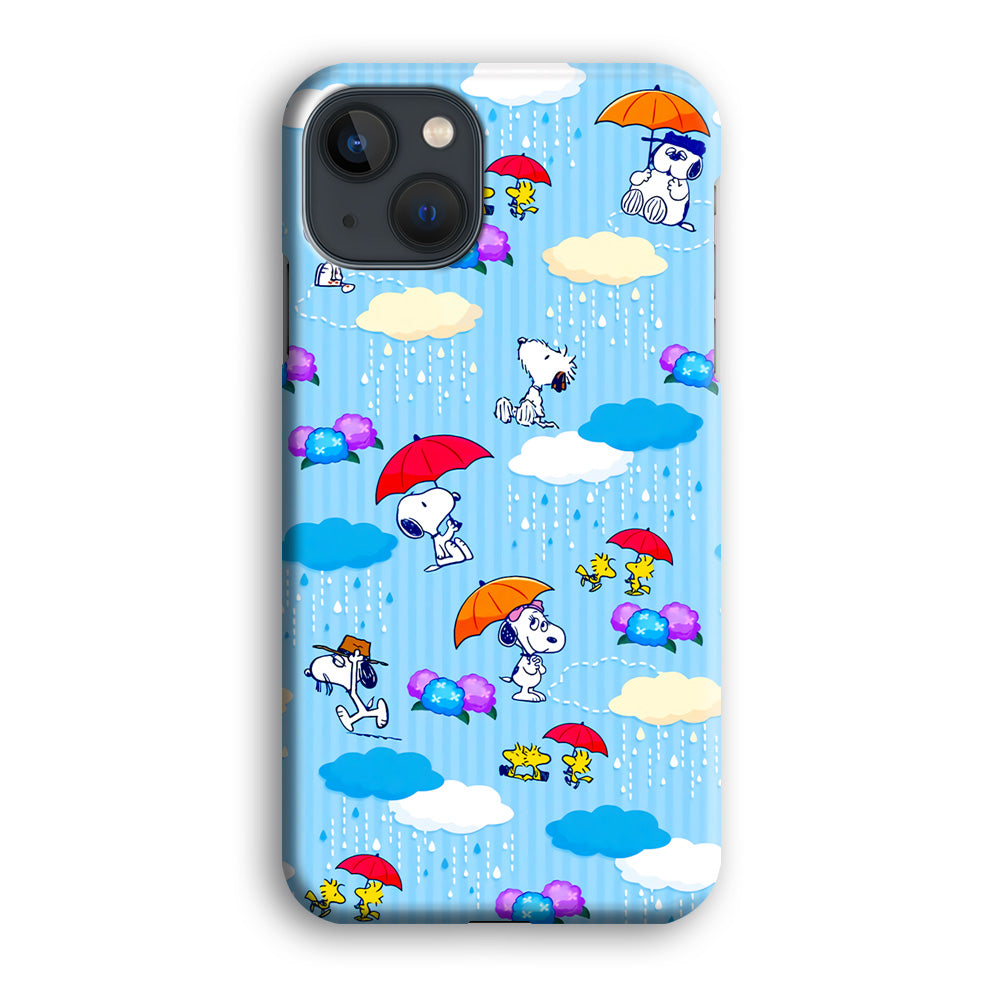 Snoopy Rainy Moment Aesthetic iPhone 13 Case
