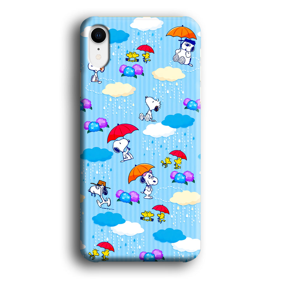 Snoopy Rainy Moment Aesthetic iPhone XR Case