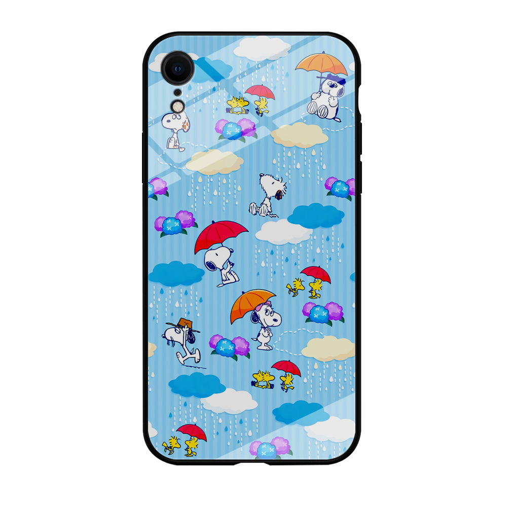 Snoopy Rainy Moment Aesthetic iPhone XR Case