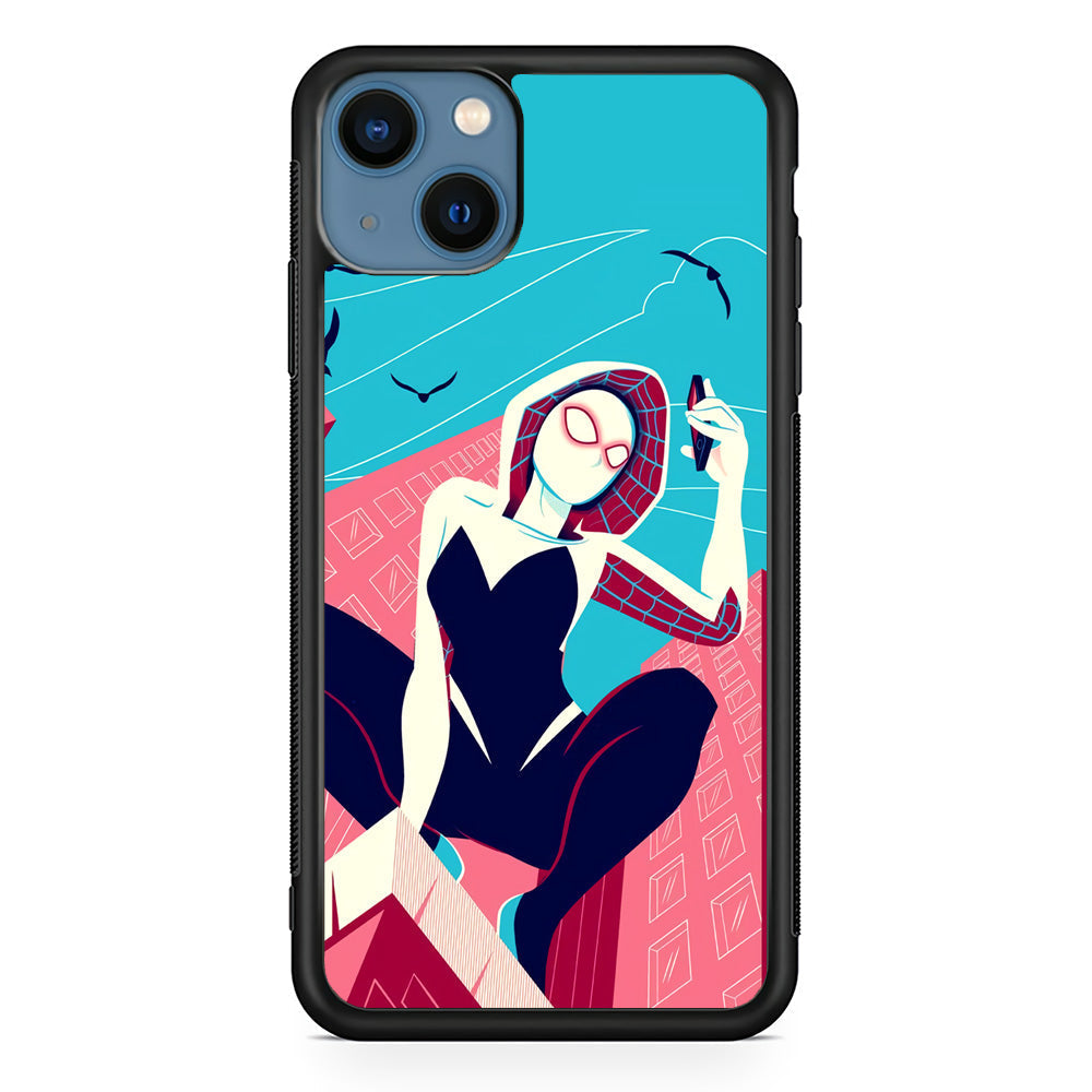Spider Gwen Call The Comrade iPhone 15 Plus Case - Carneyforia