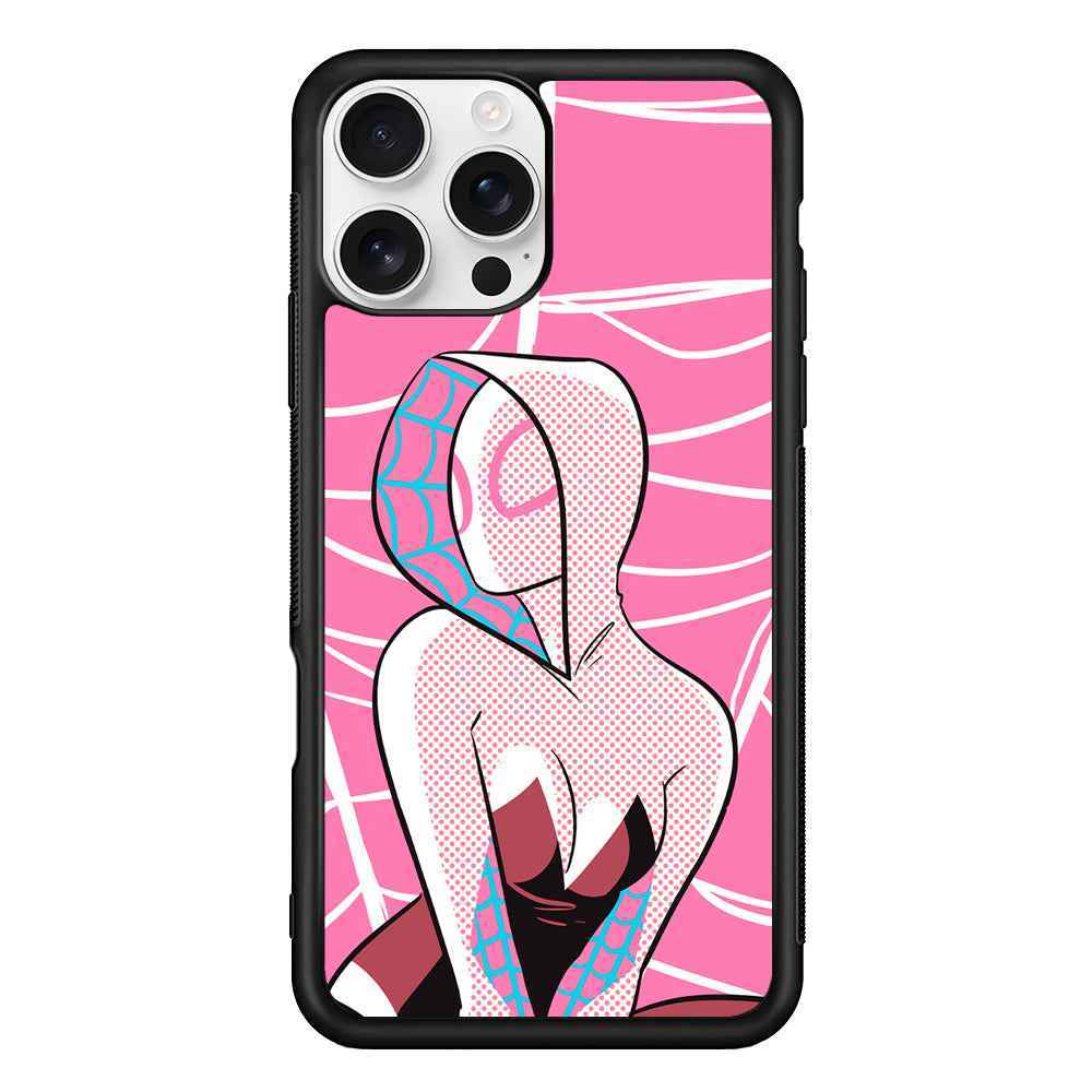 Spider Gwen Pink Theme iPhone 16 Pro Case