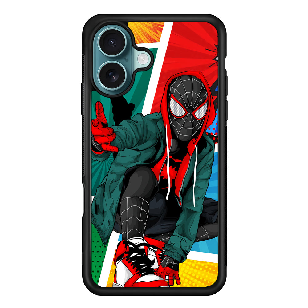Spiderman Comic Art Work iPhone 16 Case