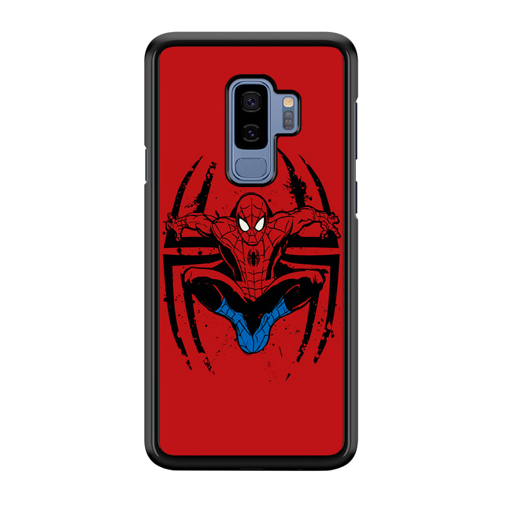 Spiderman Jump And Logo Samsung Galaxy S9 Plus Case