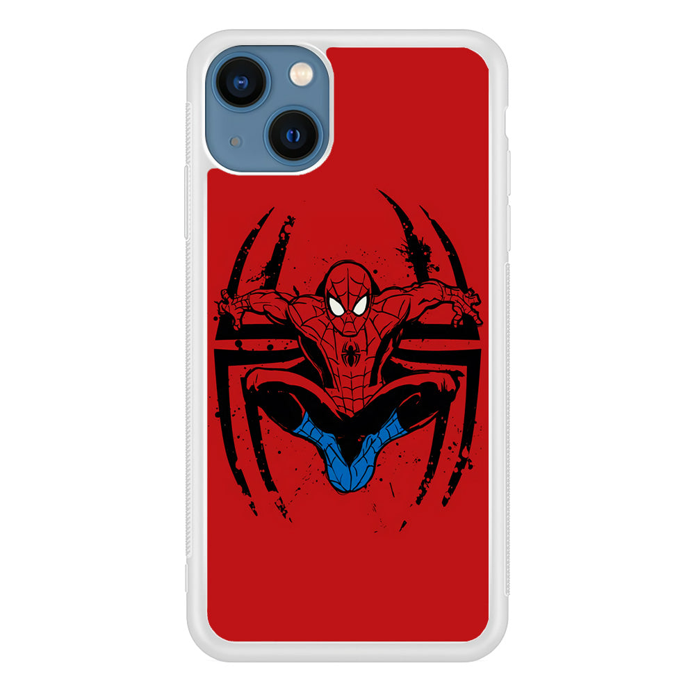 Spiderman Jump And Logo iPhone 13 Case
