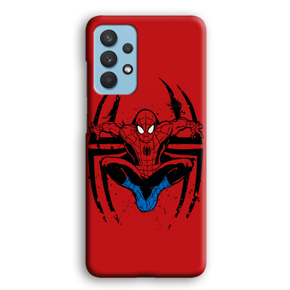Spiderman Jump And Logo Samsung Galaxy A32 Case