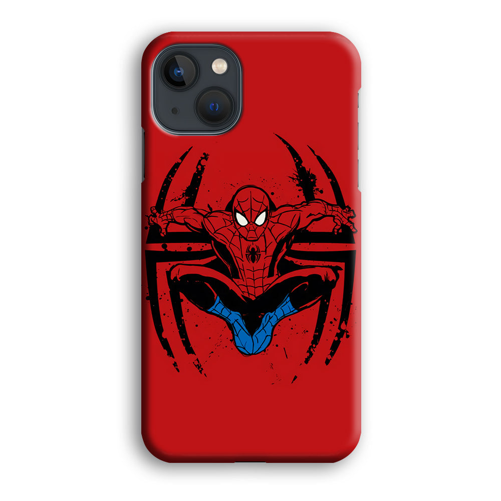 Spiderman Jump And Logo iPhone 13 Case