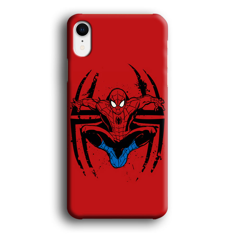 Spiderman Jump And Logo iPhone XR Case