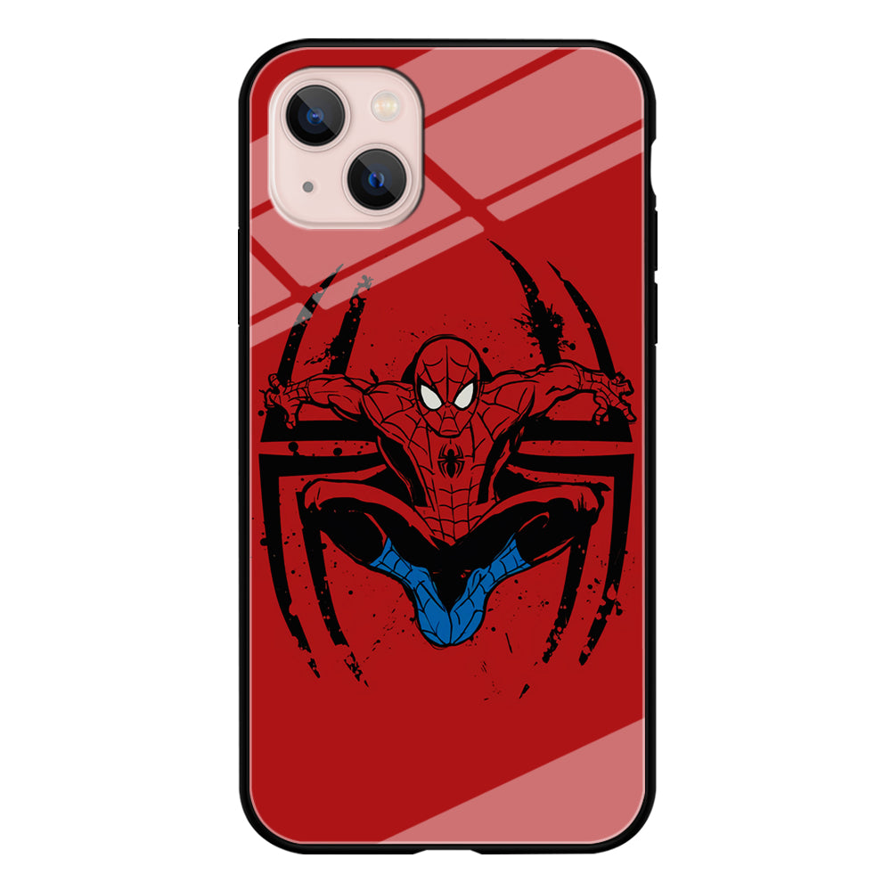 Spiderman Jump And Logo iPhone 13 Case