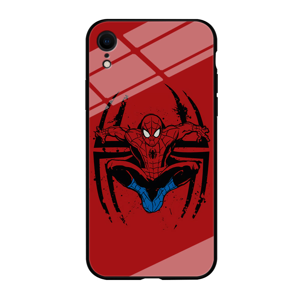 Spiderman Jump And Logo iPhone XR Case