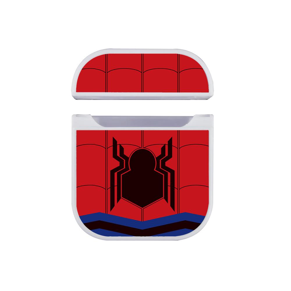 Spiderman Suit on Duty Apple Airpods Case White