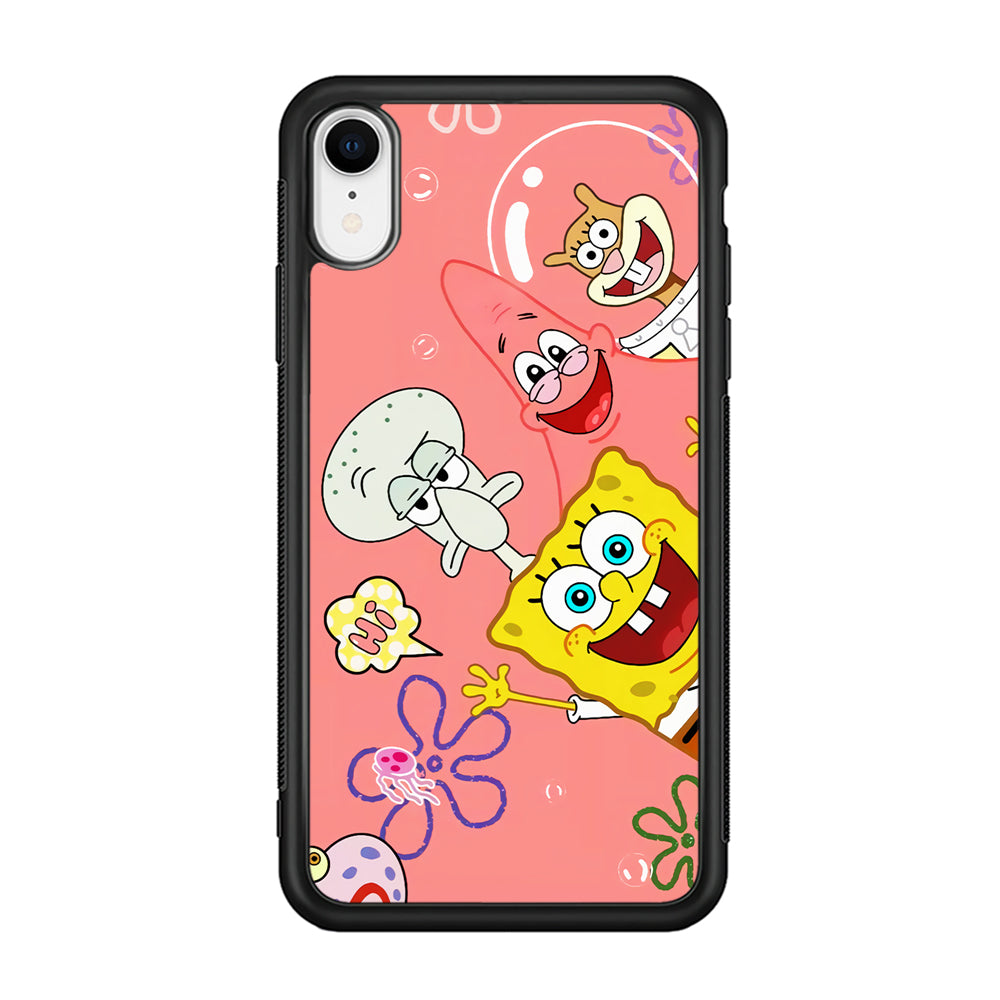 Spongebob With Best Best Friends iPhone XR Case