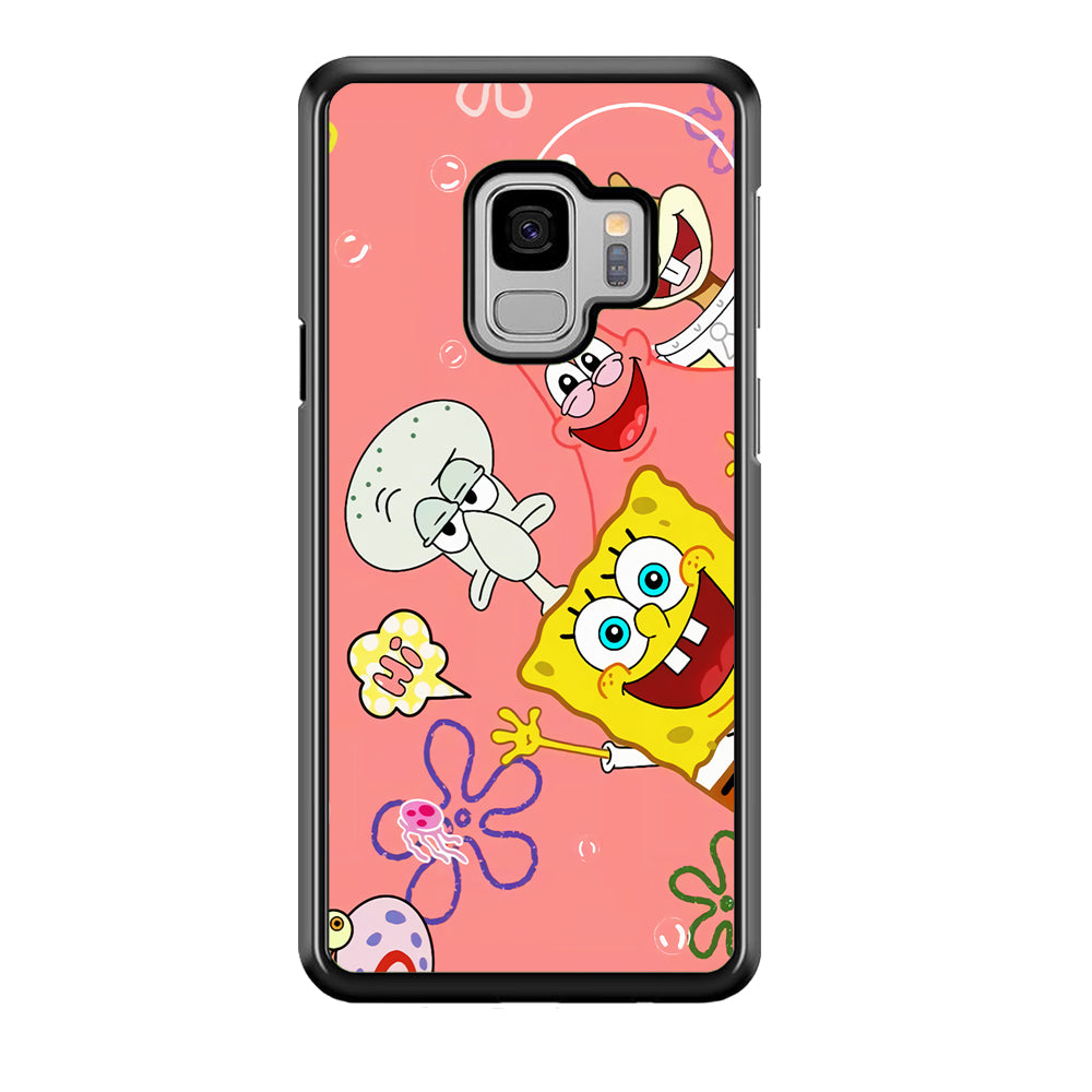 Spongebob With Best Best Friends Samsung Galaxy S9 Case Default Title