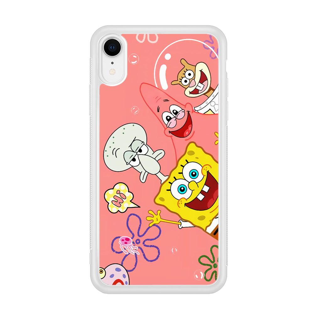 Spongebob With Best Best Friends iPhone XR Case
