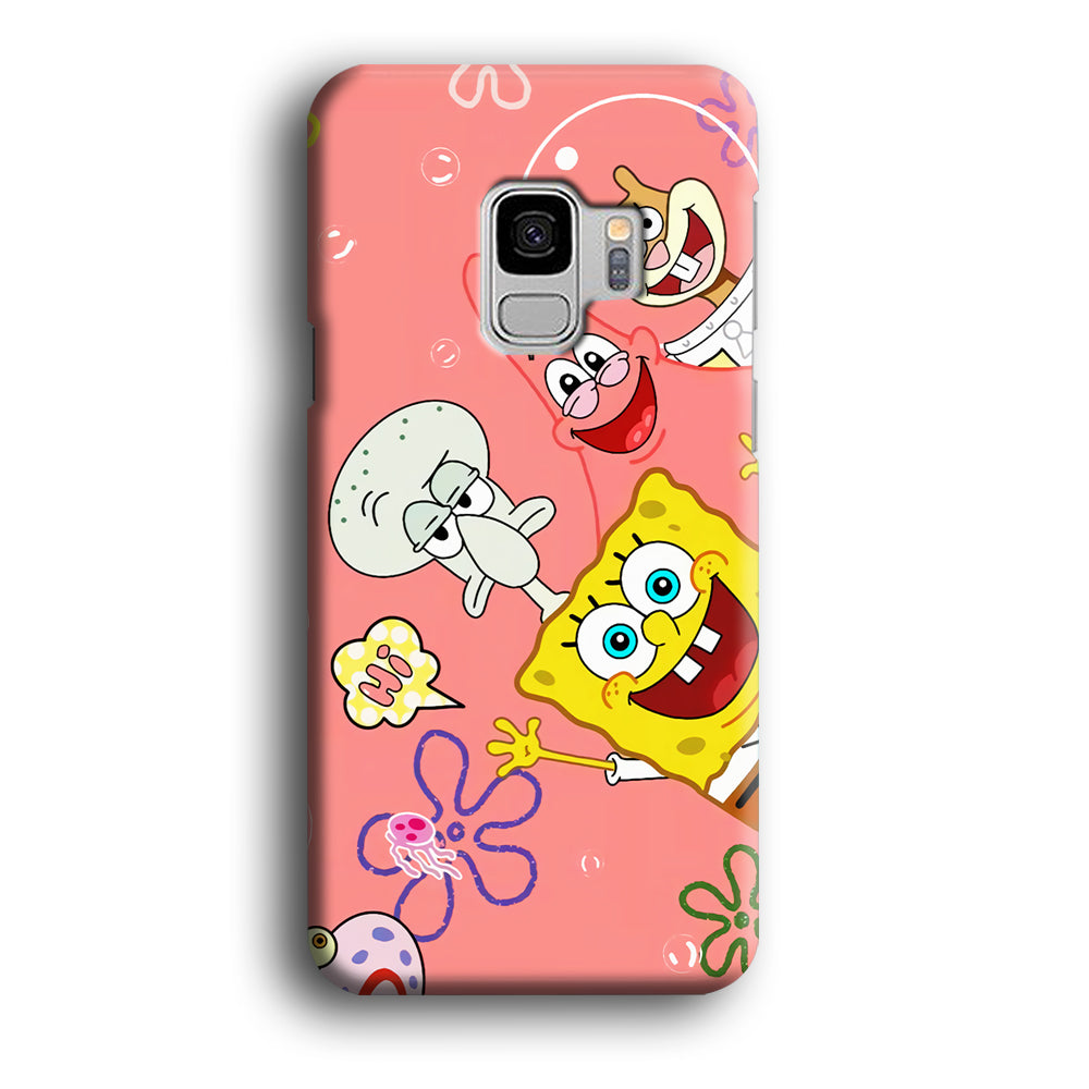 Spongebob With Best Best Friends Samsung Galaxy S9 Case