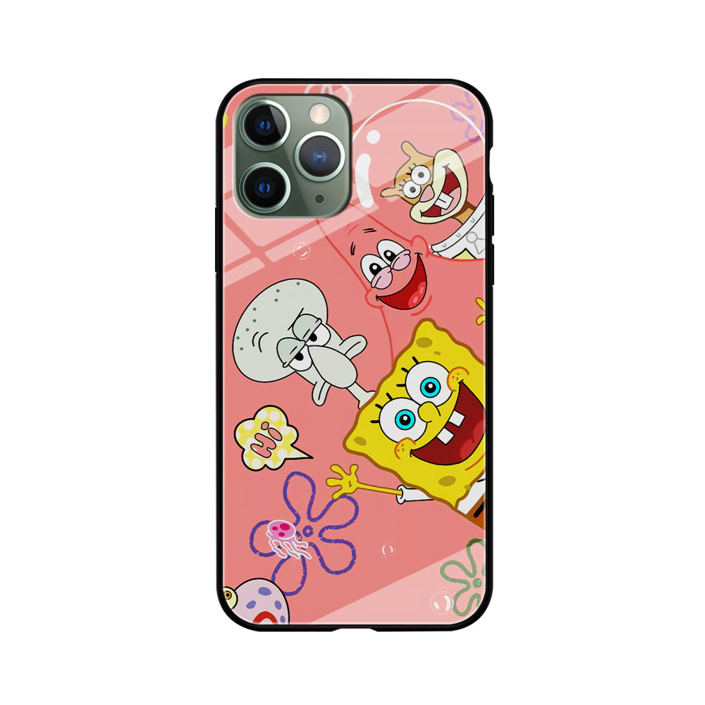 Spongebob With Best Best Friends iPhone 11 Pro Max Case
