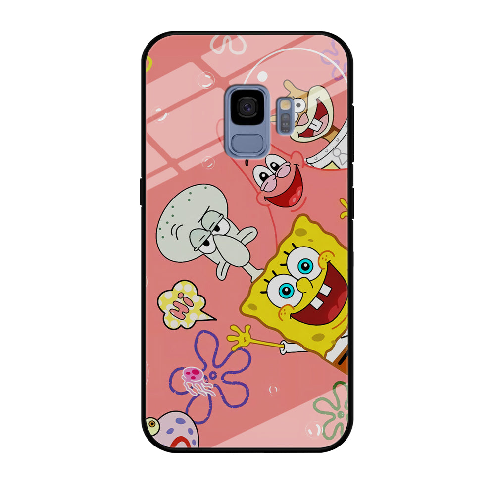 Spongebob With Best Best Friends Samsung Galaxy S9 Case