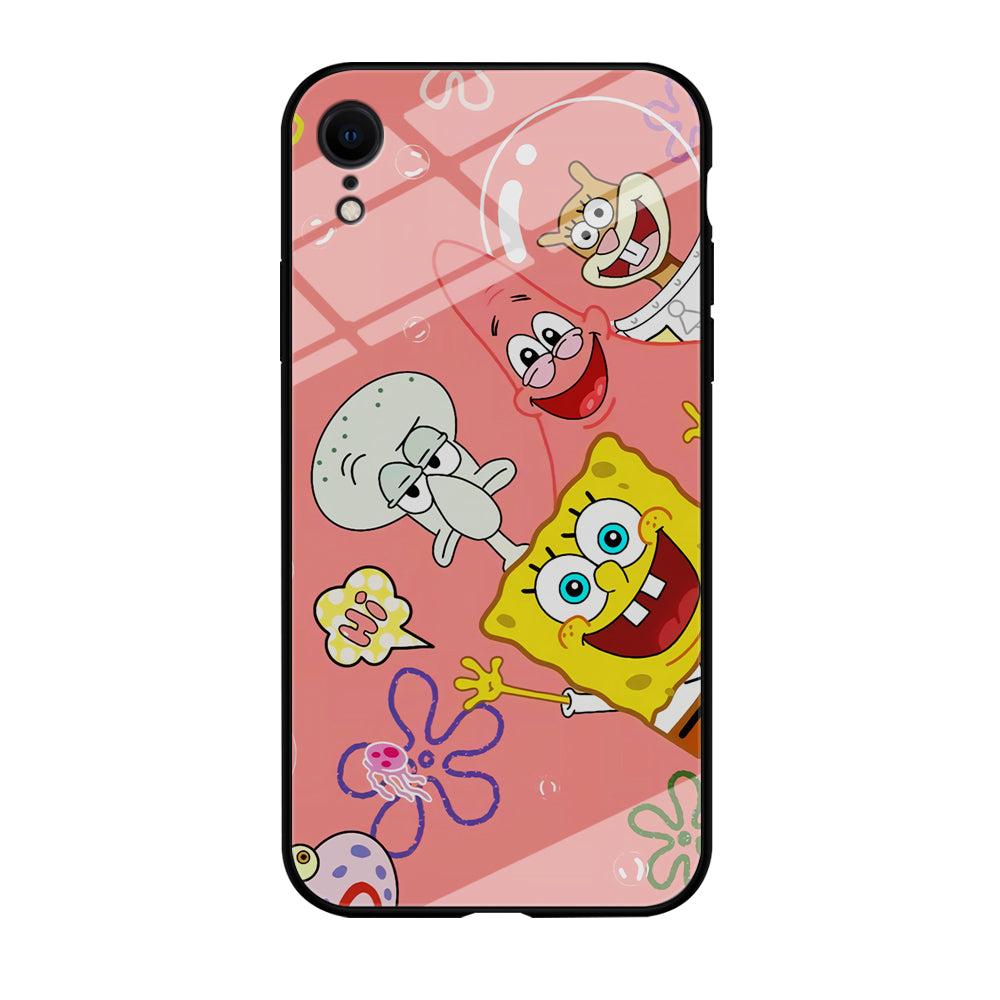 Spongebob With Best Best Friends iPhone XR Case