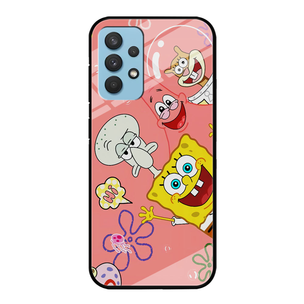 Spongebob With Best Best Friends Samsung Galaxy A32 Case