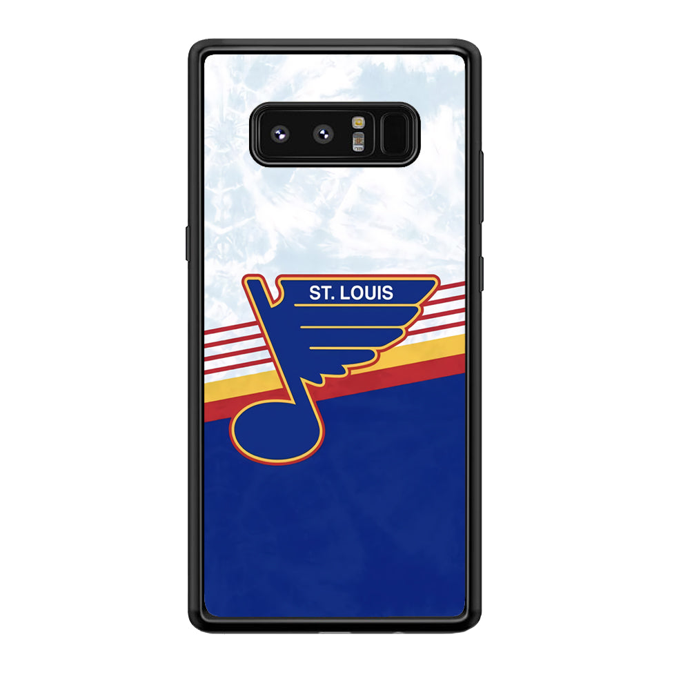 St Louis Blues Team Stripe And Marble Samsung Galaxy Note 8 Case