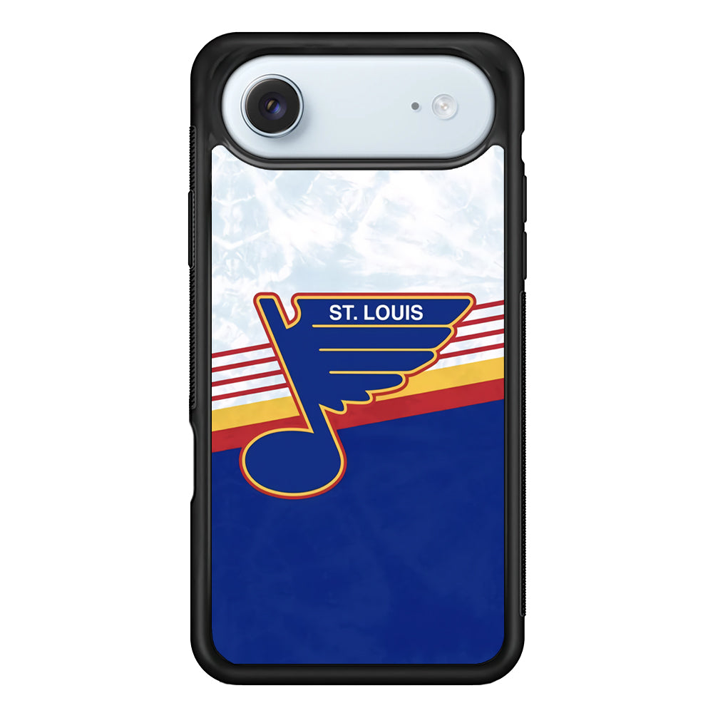 St Louis Blues Team Stripe And Marble iPhone 17 Air Case