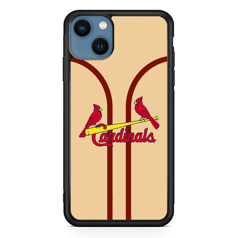St Louis Cardinals Creammy Jersey iPhone 15 Case - Carneyforia