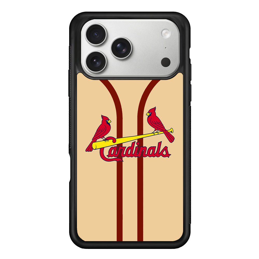 St Louis Cardinals Creammy Jersey iPhone 17 Pro Max Case