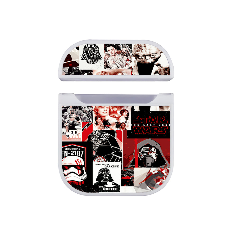 Starwars Collage Of Aestheic Apple Airpods Case White