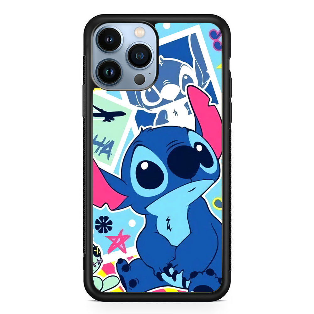 Stitch Cute Stare iPhone 15 Pro Case - Carneyforia