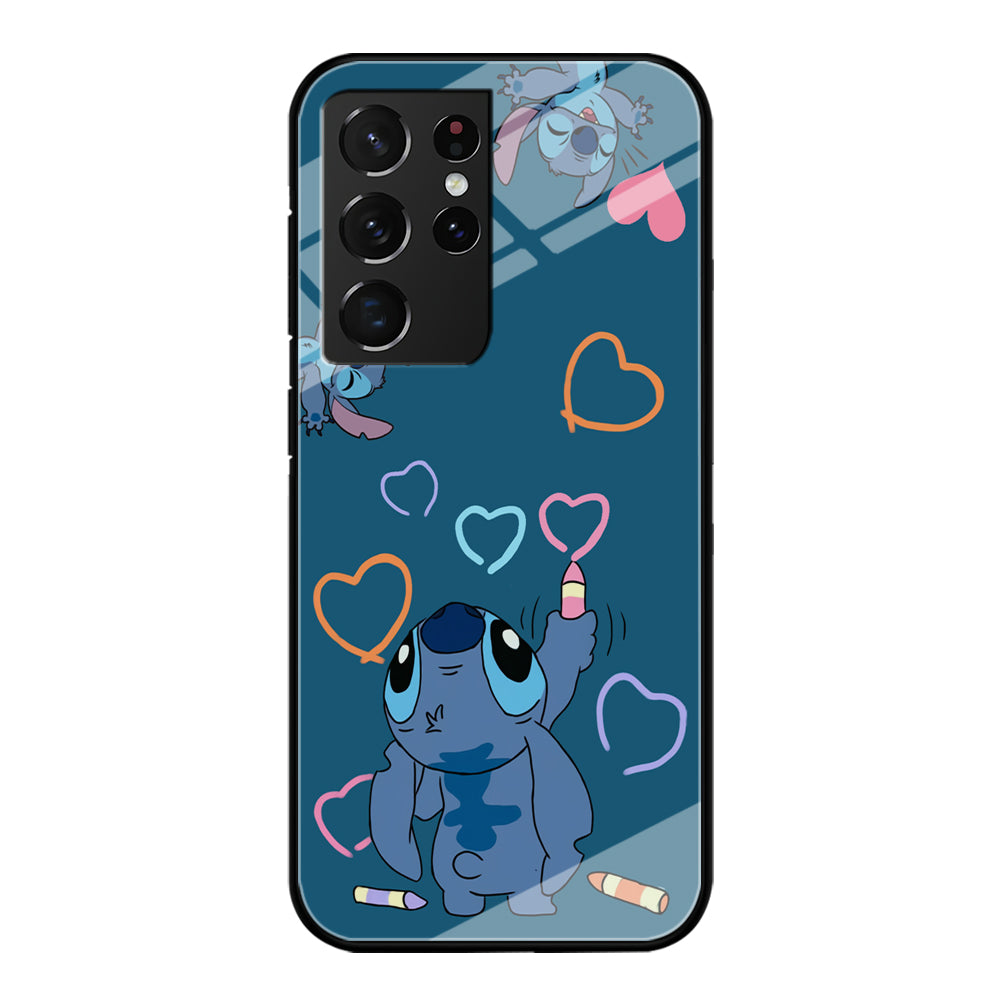 Stitch Drawing Lovely Samsung Galaxy S21 Ultra Case
