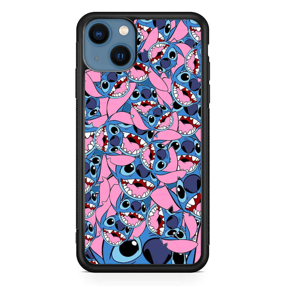 Stitch Laugh Face iPhone 15 Plus Case - Carneyforia