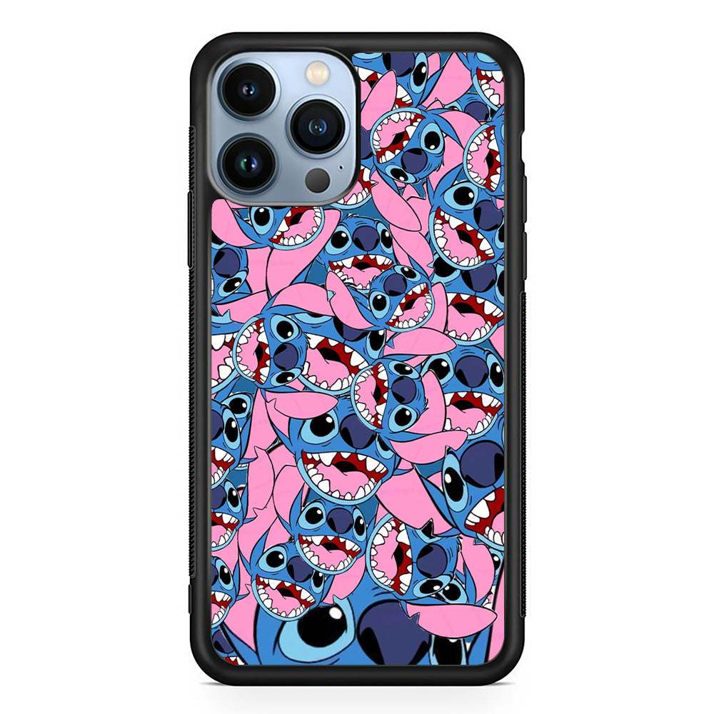 Stitch Laugh Face iPhone 15 Pro Case - Carneyforia
