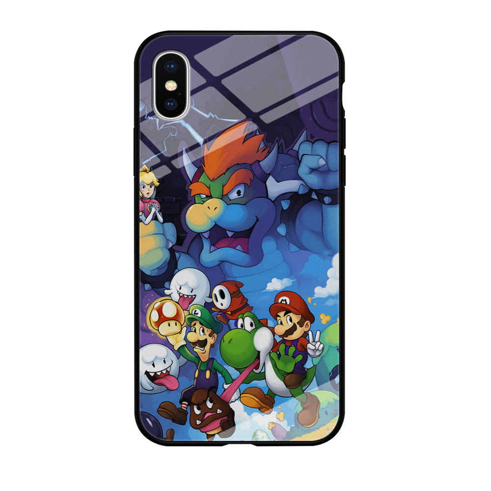 Super Mario Against The King iPhone X Case