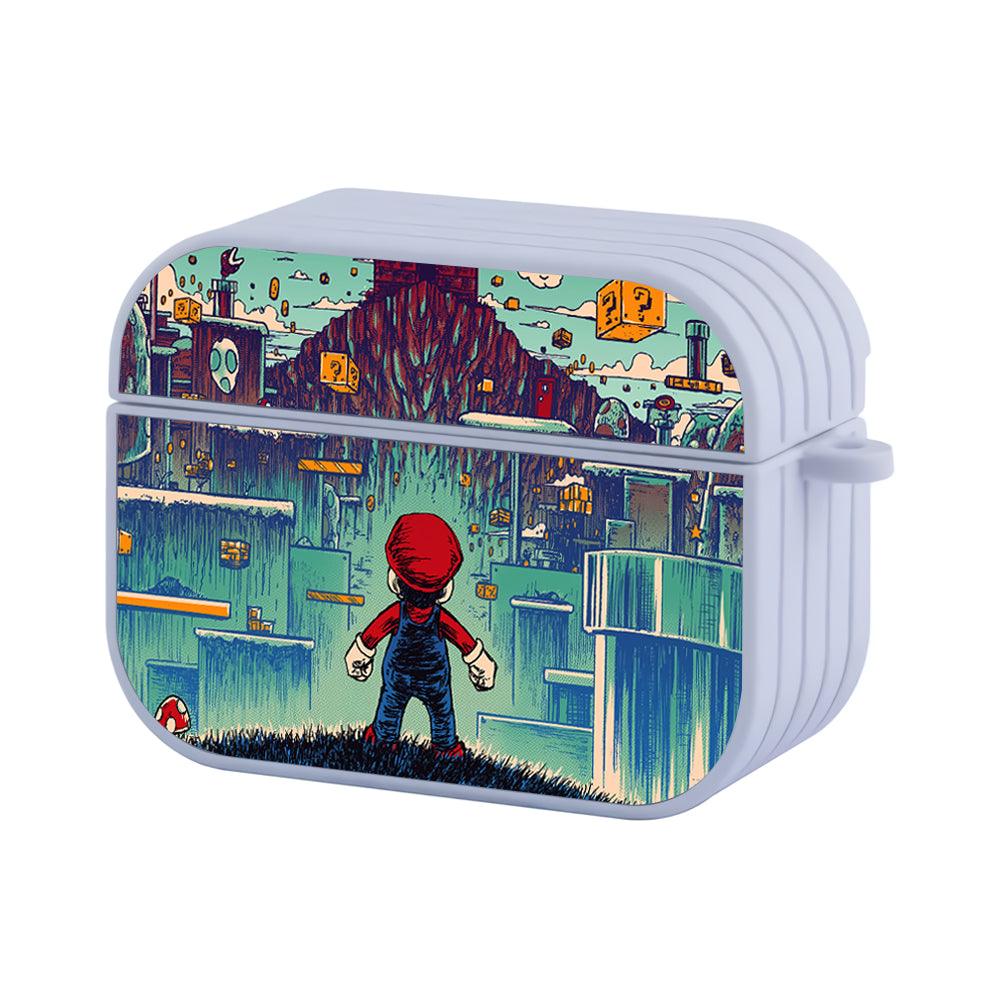 Super Mario The Struggle Is Not Over Apple Airpods Pro 3 Case-White-Carneyforia