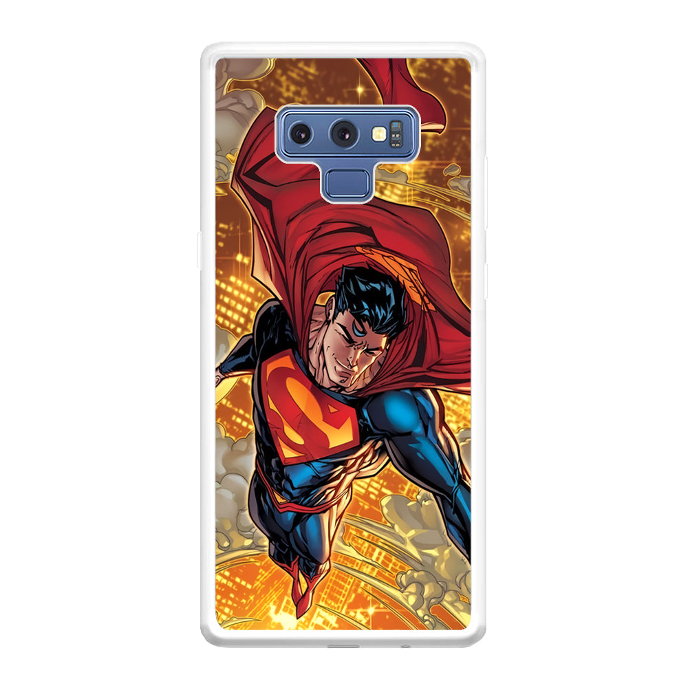 Superman Flying Through The City Samsung Galaxy Note 9 Case