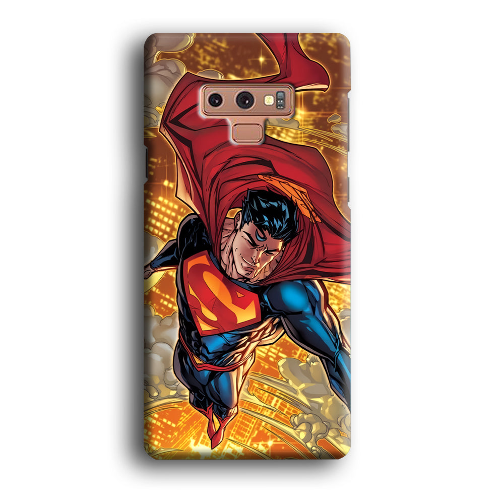 Superman Flying Through The City Samsung Galaxy Note 9 Case