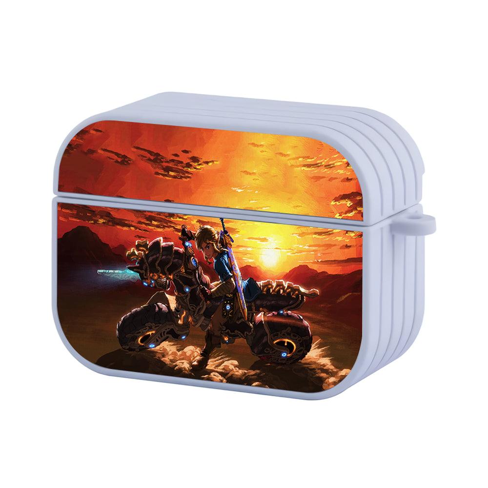 The Legend of Zelda Riding a Motorcycle Apple Airpods Pro 3 Case White