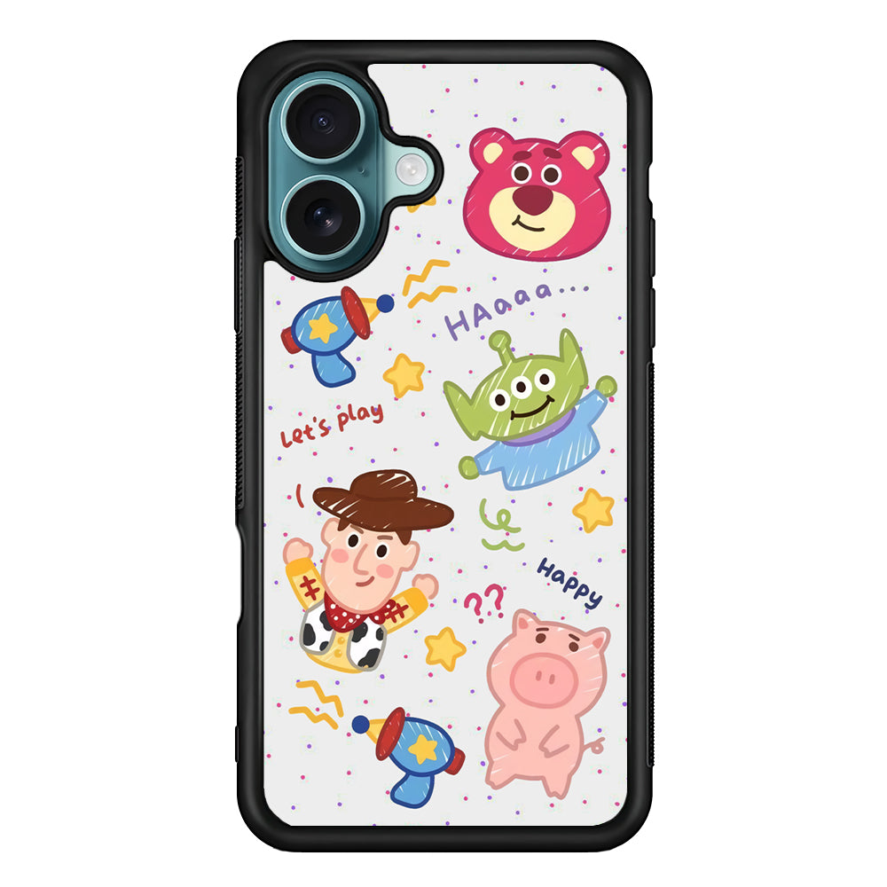 The Story of Toy Crayon Art iPhone 16 Case