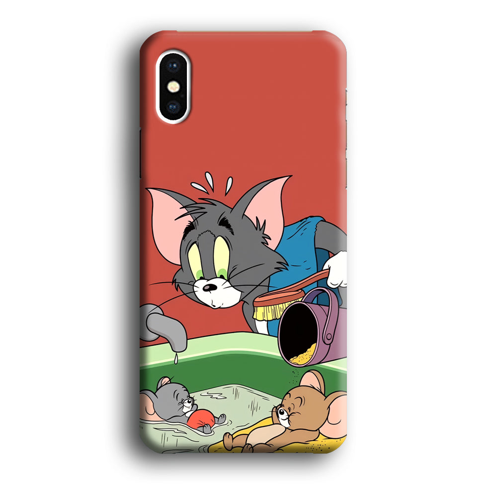 Tom and Jerry Do Not Be Noisy iPhone X Case