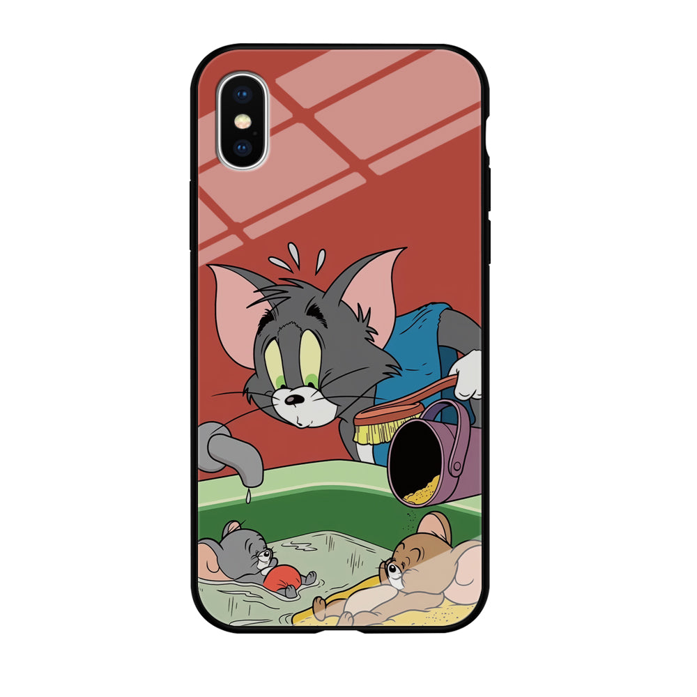 Tom and Jerry Do Not Be Noisy iPhone X Case