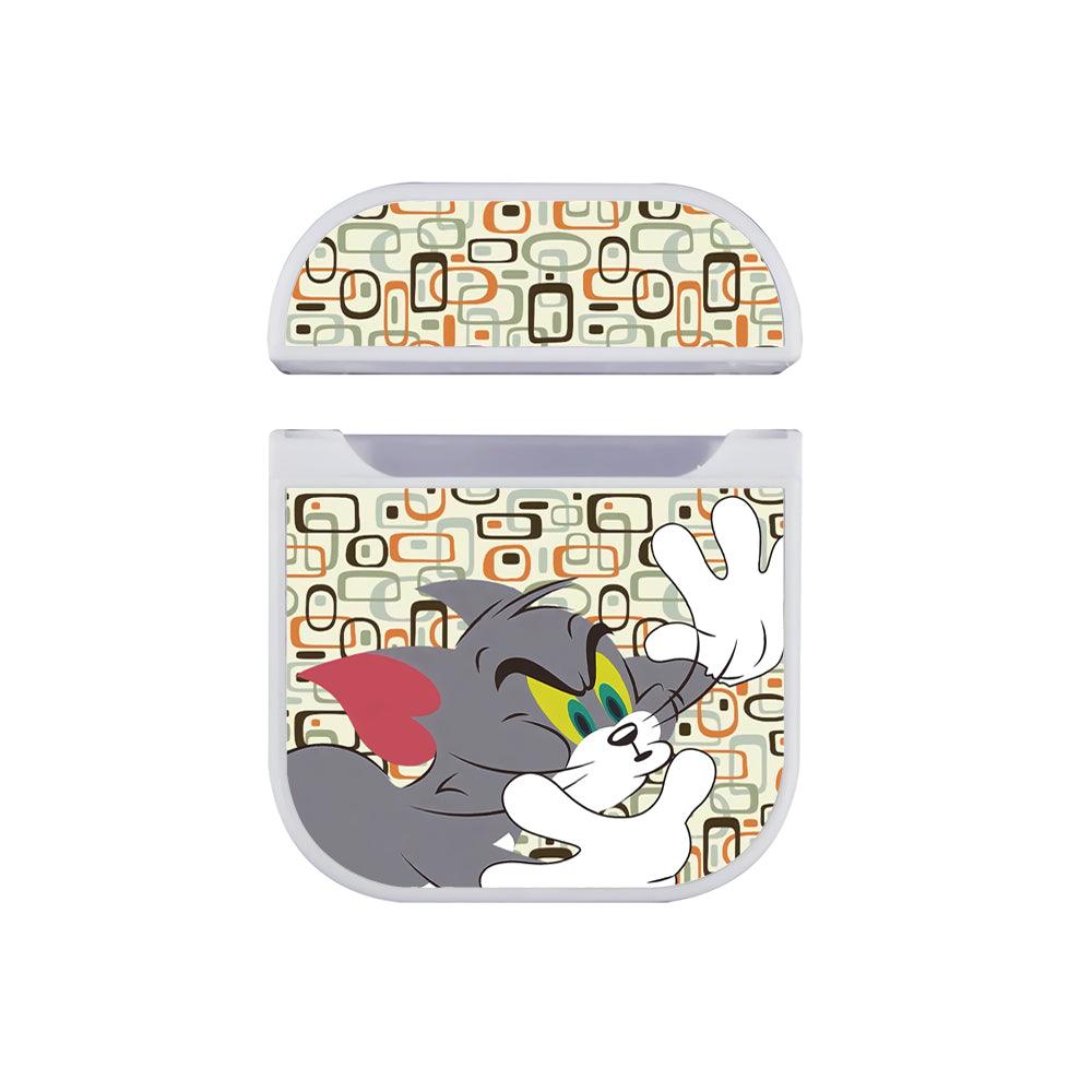 Tom and Jerry Trying to Catch Air Apple Airpods Case White